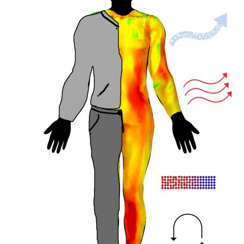 Simulation of human thermal sensation and physiological response