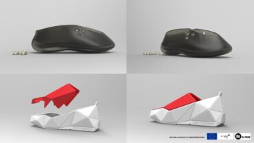 Circular Mono Material footwear, made of postconsumer waste for Reuse and Refix – ReFream by Assa Ashuach