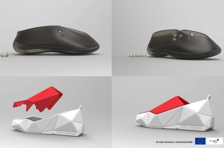 Circular Mono Material footwear, made of postconsumer waste for Reuse and Refix – ReFream by Assa Ashuach